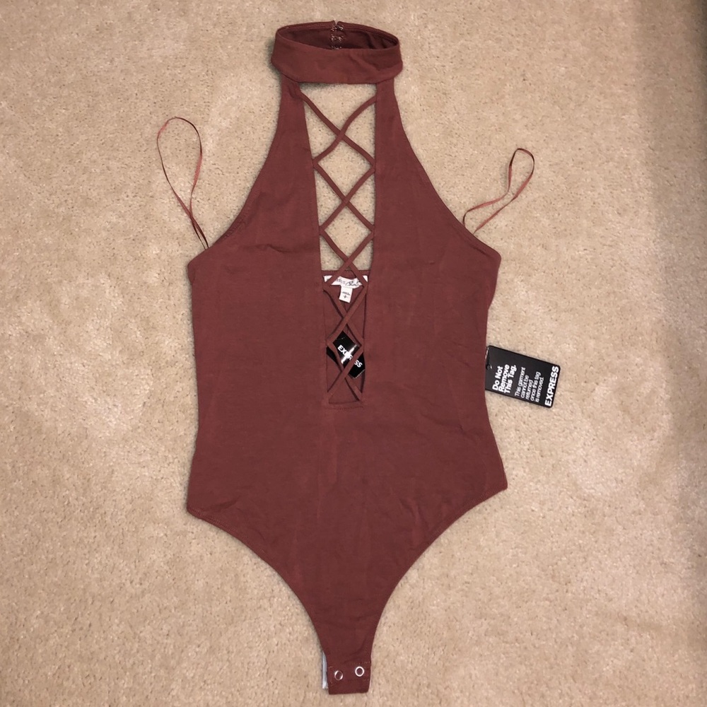 Express One Eleven thong bodysuit
